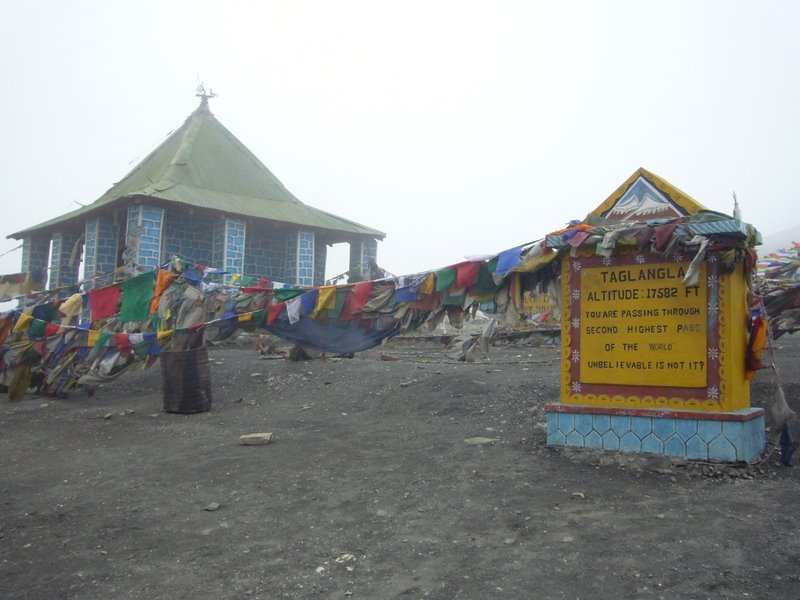 Taglangla - 2nd highest motorable road.